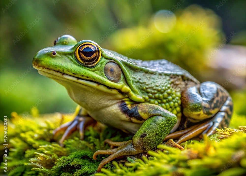 Northern Green Frog in Plaisance National Park, Quebec - Amphibian Wildlife Photography Northern Green Frog in Plaisance National Park, Quebec - Amphibian Wildlife Photography