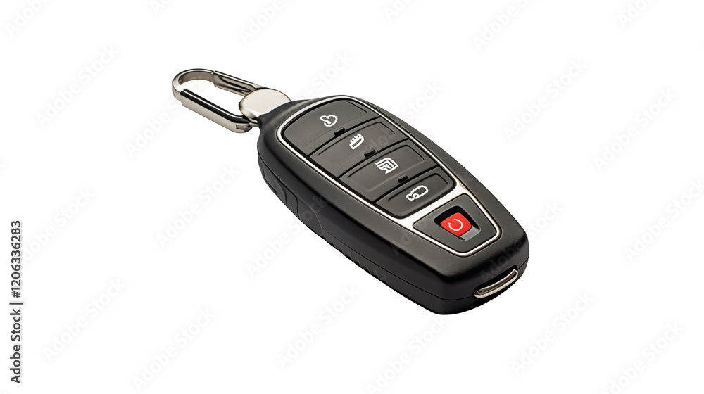 Sleek Modern Car Key Remote Control Closeup Image Sleek Modern Car Key Remote Control Closeup Image