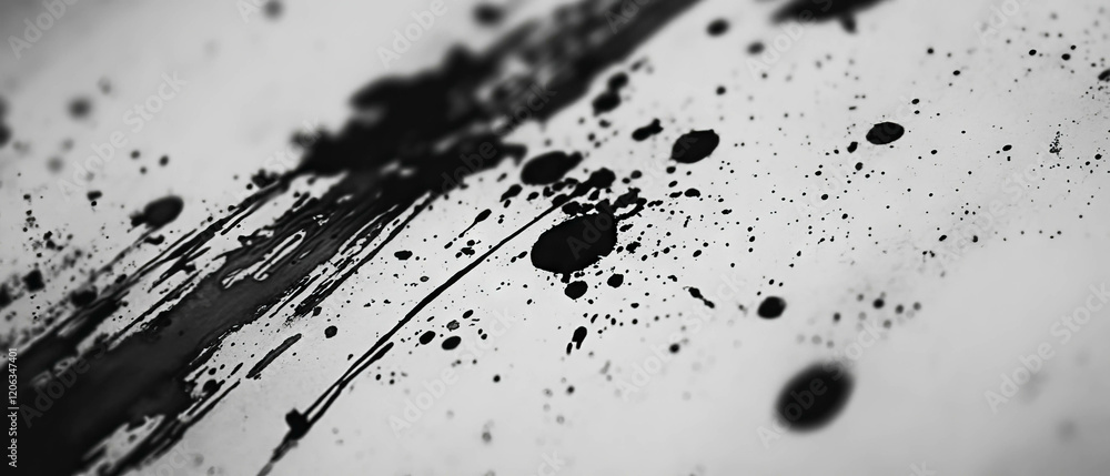 Obraz premium Textured ink patterns create dynamic effects on paper surface