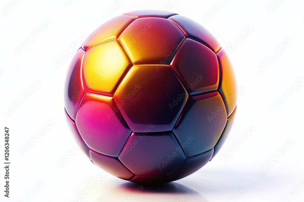 Fototapeta premium Silhouette Soccer Ball PNG: Isolated Sports Equipment Image for Design Projects