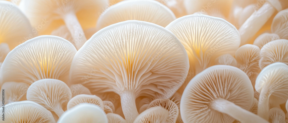 Exploring the enchanting world of luminous mushrooms in a soft glowing forest setting Exploring the enchanting world of luminous mushrooms in a soft glowing forest setting