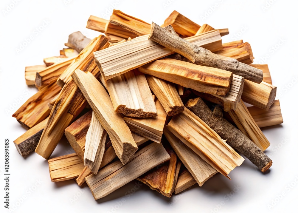 Top View Kindling on White Background - Detailed Low Light Photography Stock Photo Top View Kindling on White Background - Detailed Low Light Photography Stock Photo