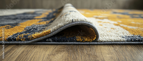 Affordable machine-made rug with unique texture and uniform design for stylish interiors