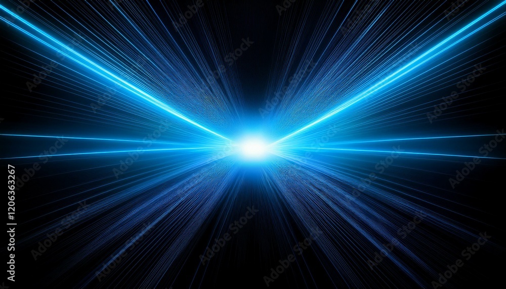Fototapeta premium shining blue light effect in the dark for background minimalist1.jpg