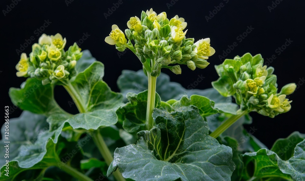 Brassica Napus or rapeseed plant flowering in spring Brassica Napus or rapeseed plant flowering in spring
