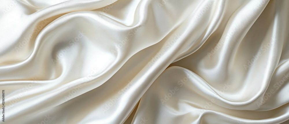 Obraz premium Elegant pleated silk fabric showcasing intricate folds and smooth texture for stunning design
