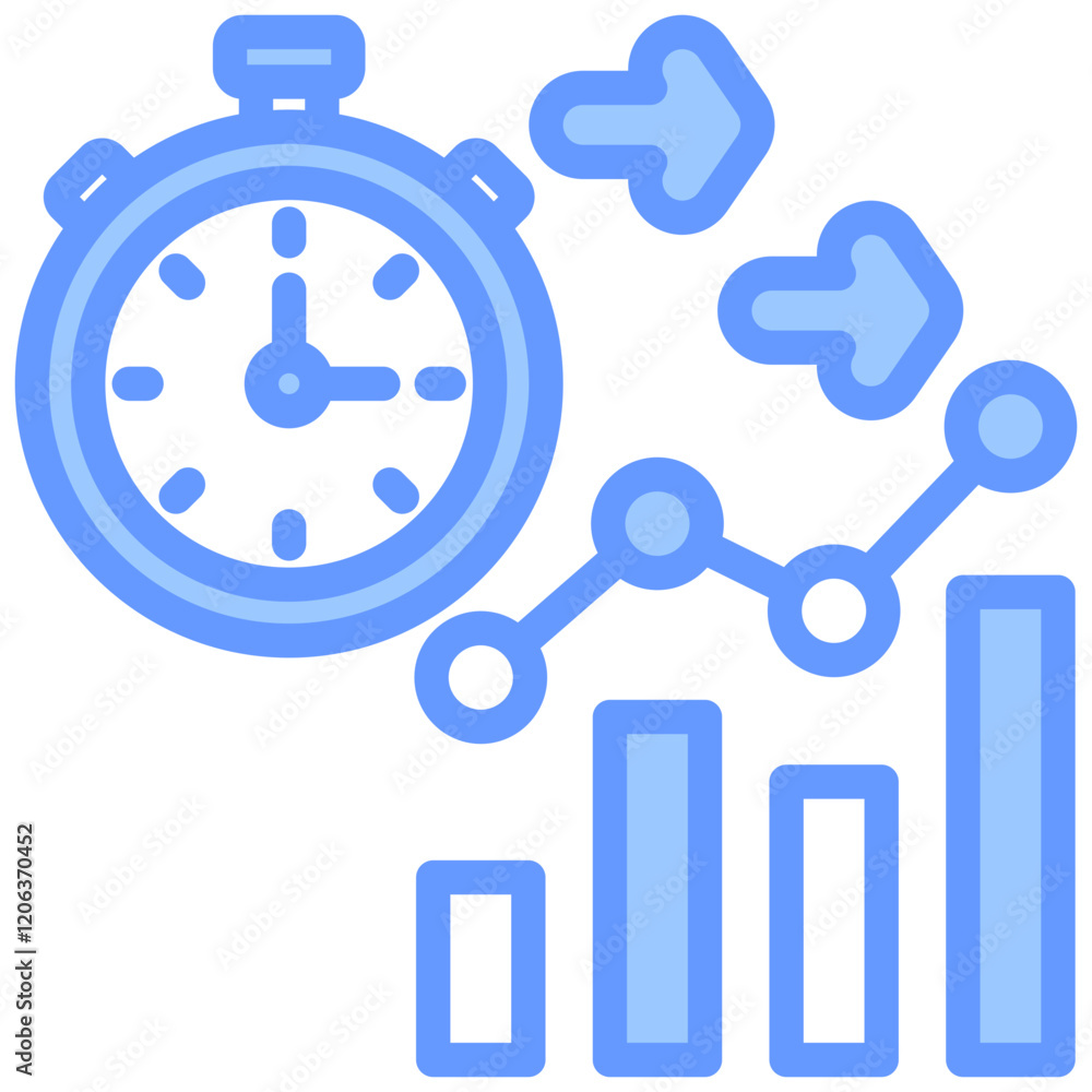 Productivity Blue Icon