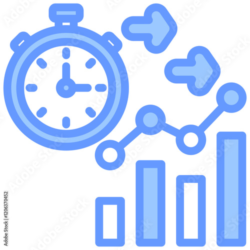 Productivity Blue Icon
