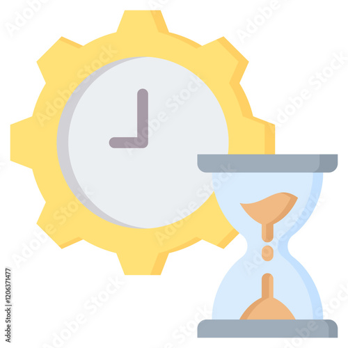 Delay Time Management Flat Icon
