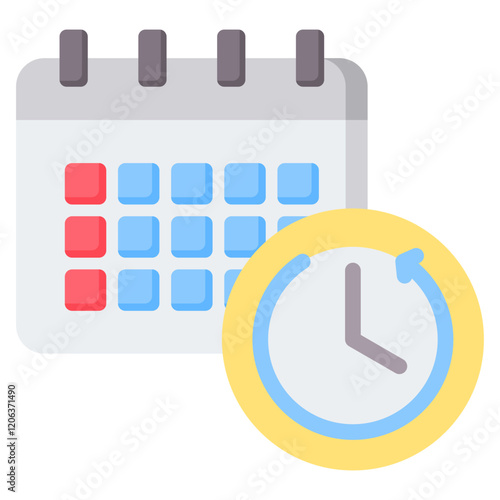 Deadline Extension Flat Icon