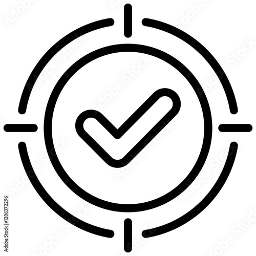 Target Focus Outline Icon
