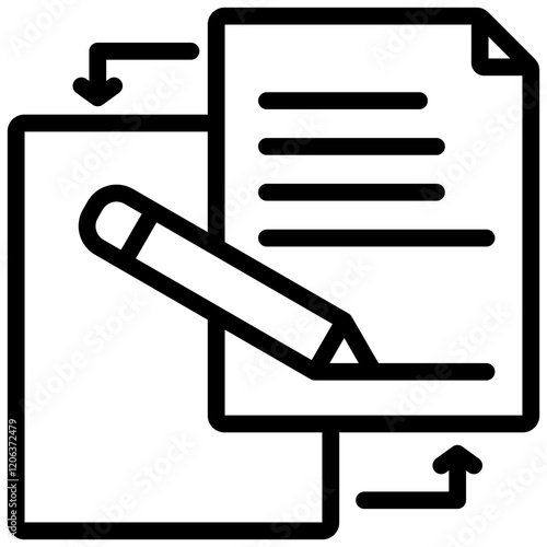 Edit Document Outline Icon