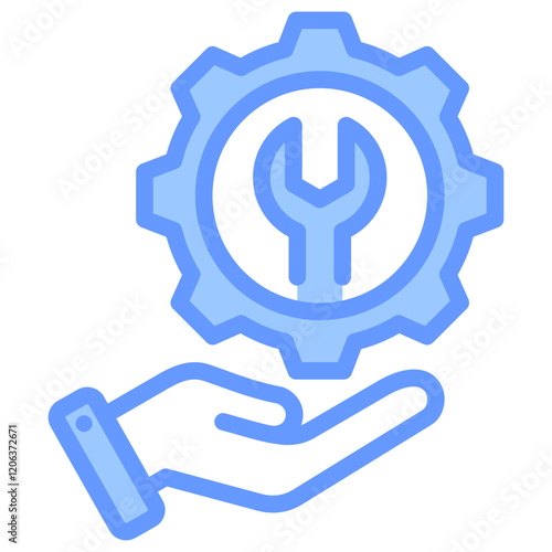 Preventive Maintenance Blue Icon