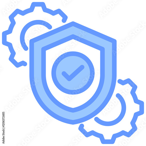 System Reliability Blue Icon