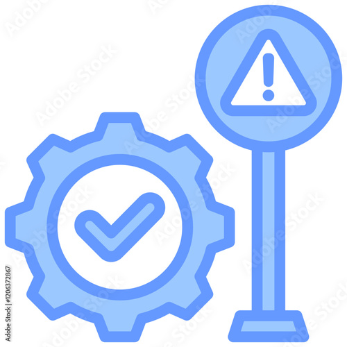 Failure Avoidance Blue Icon