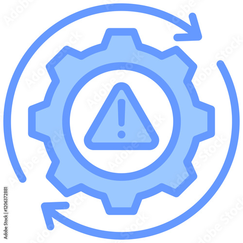Failure Recovery Blue Icon