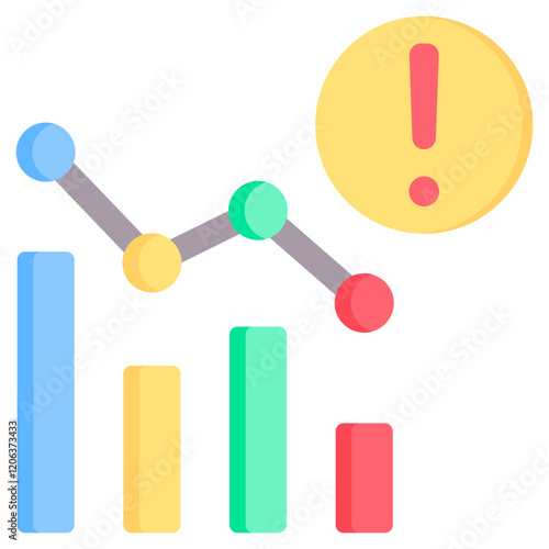 Failure Rate Flat Icon