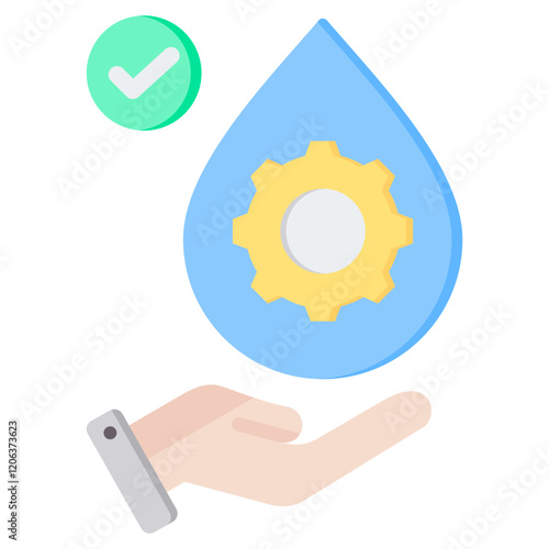 Lubrication Flat Icon