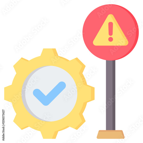 Failure Avoidance Flat Icon