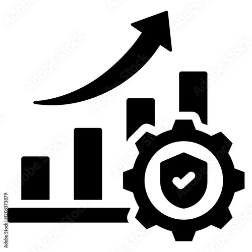 Reliability Growth Glyph Icon