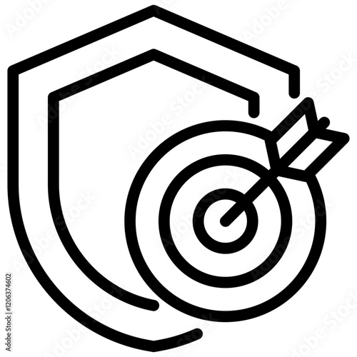 Reliability Target Outline Icon
