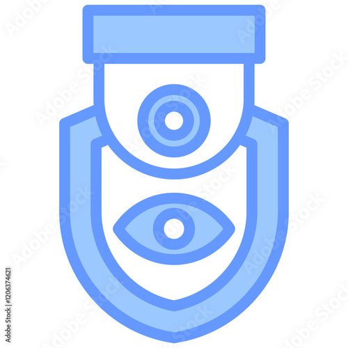Surveillance Blue Icon