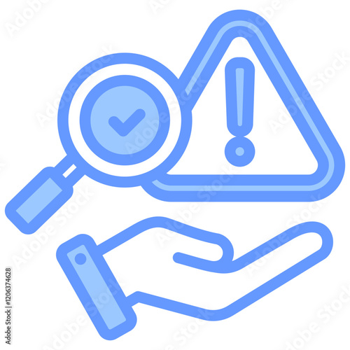 Incident Response Blue Icon