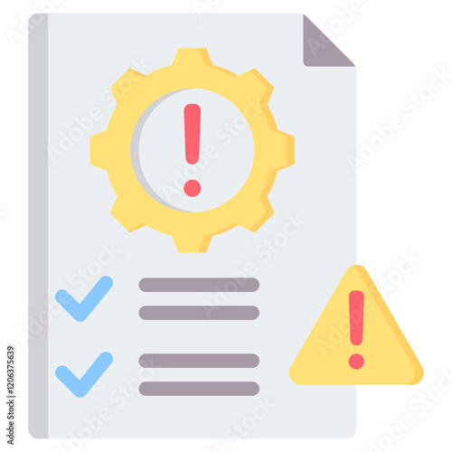 Risk Assessment Flat Icon