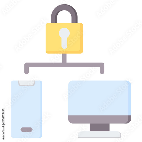 Two Factor Authentication Flat Icon