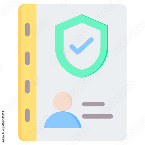 Security Clearance Flat Icon