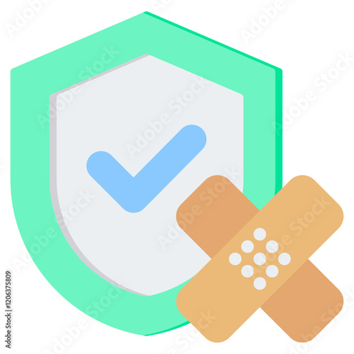 Security Patch Flat Icon