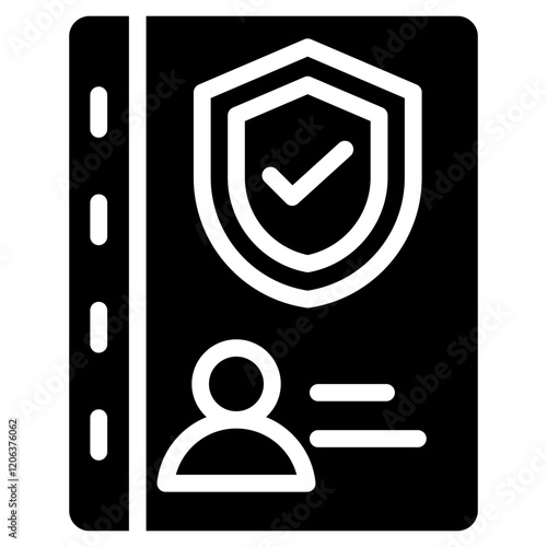 Security Clearance Glyph Icon