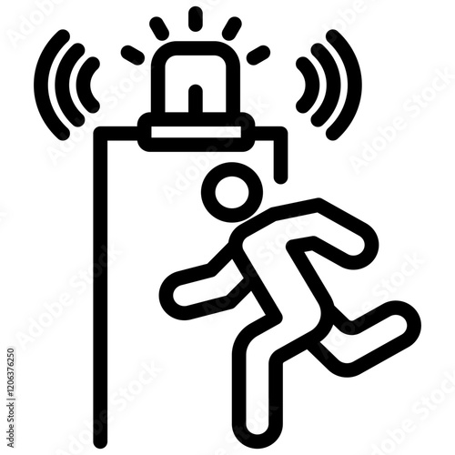 Intrusion Detection Outline Icon
