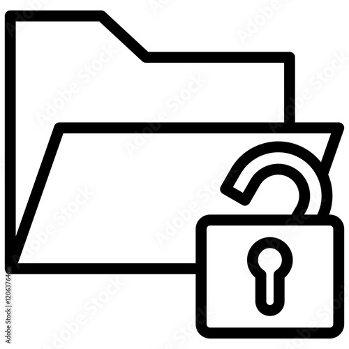 Data Breach Outline Icon