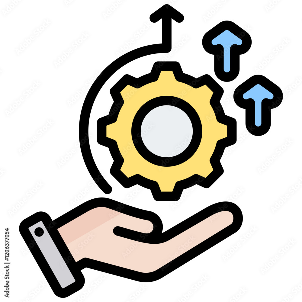 Service Development Outline Color Icon Service Development Outline Color Icon