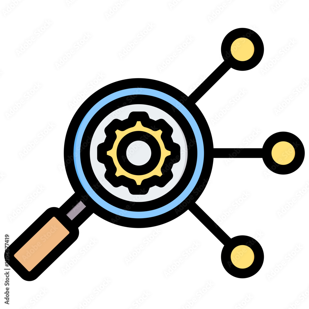 Root Cause Analysis Outline Color Icon Root Cause Analysis Outline Color Icon