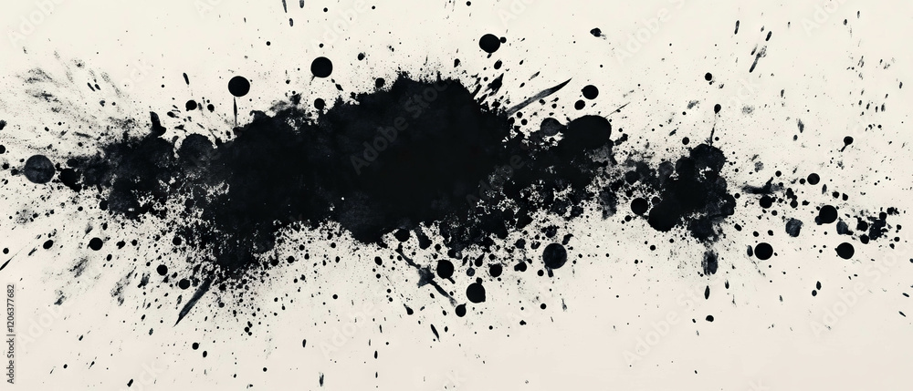Unique texture featuring splattered ink patterns and varied dot sizes on a light background Unique texture featuring splattered ink patterns and varied dot sizes on a light background