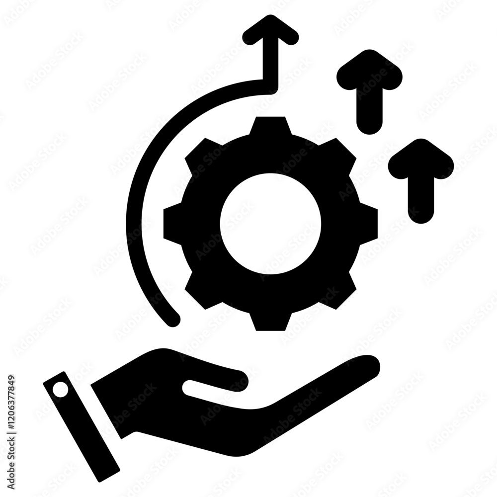 Service Development Glyph Icon Service Development Glyph Icon
