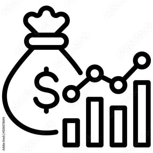 Revenue Stream Outline Icon