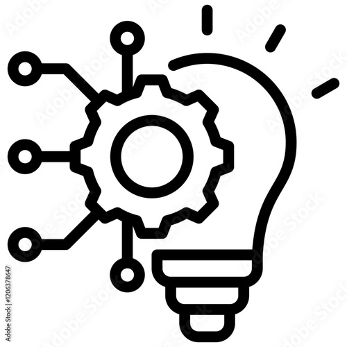Disruptive Innovation Outline Icon