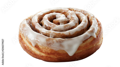 Wallpaper Mural baked cinnamon roll isolated on transparent background Torontodigital.ca