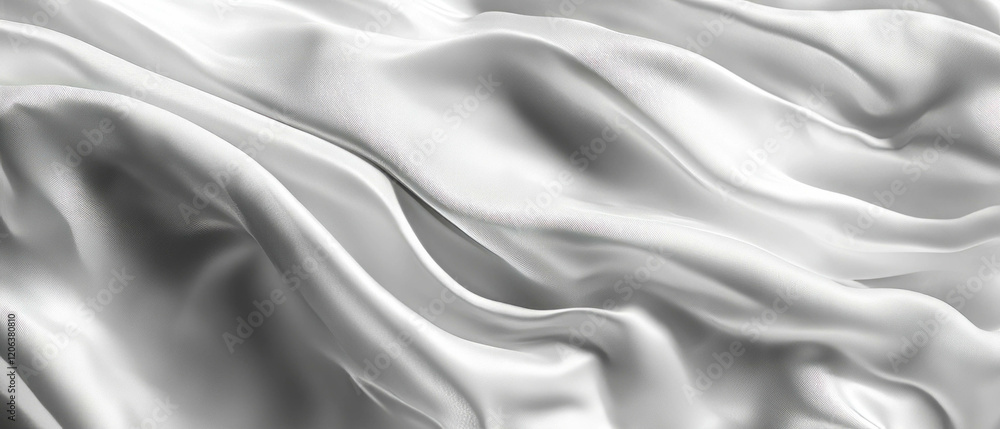 Fototapeta premium Soft washed silk with a matte finish showcasing a delicate texture and smooth folds