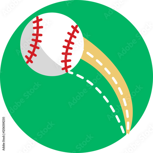 A small, round ball designed with red stitching, symbolizing the core equipment in the sport of baseball.