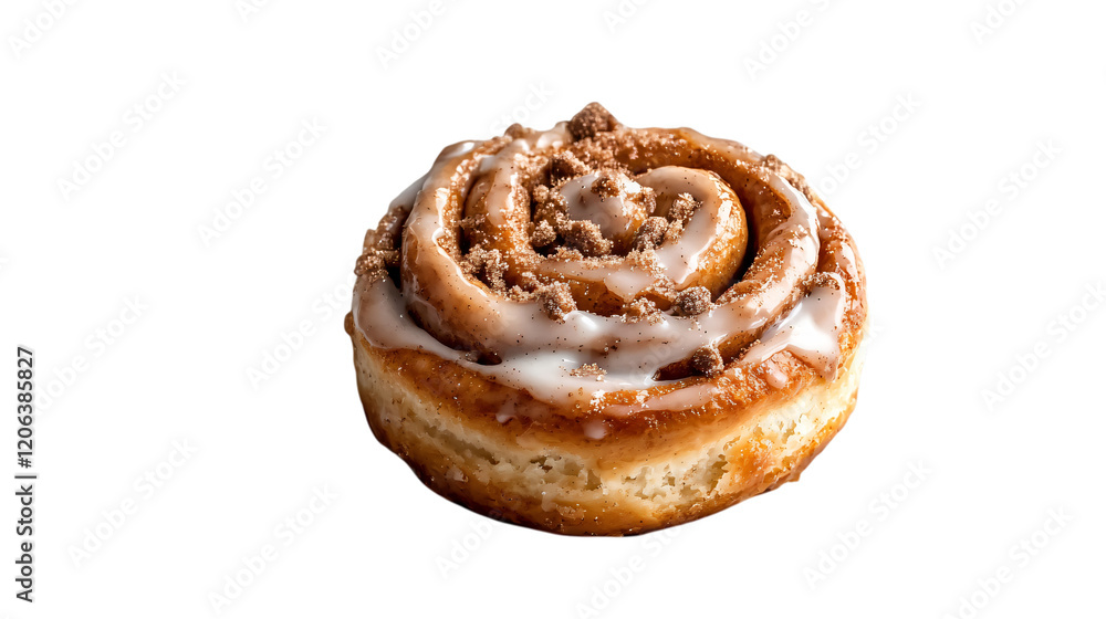 baked cinnamon roll isolated on transparent background baked cinnamon roll isolated on transparent background