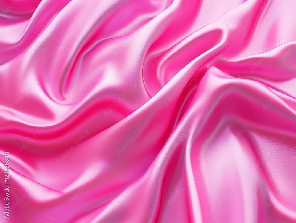 Draped Pink Silk Fabric Texture Draped Pink Silk Fabric Texture