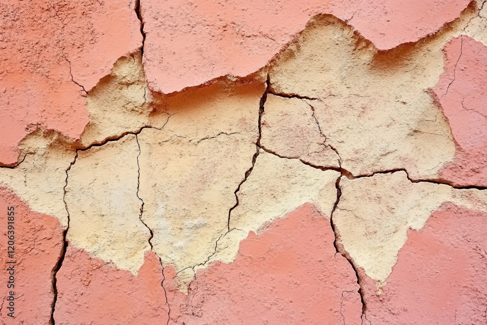 Obraz premium Cracked and weathered wall texture