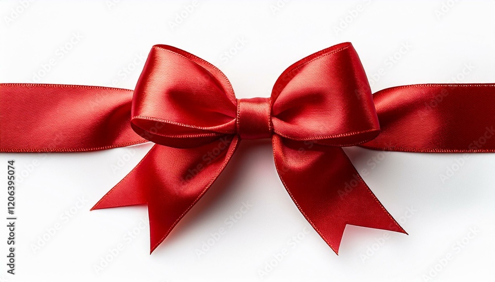 red ribbon bow isolated on white background red ribbon bow isolated on white background