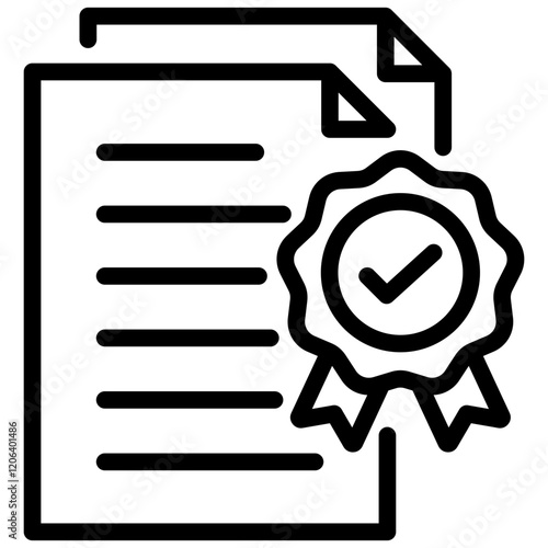 Licencing Agreement Outline Icon