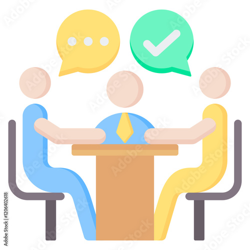 Meeting Flat Icon