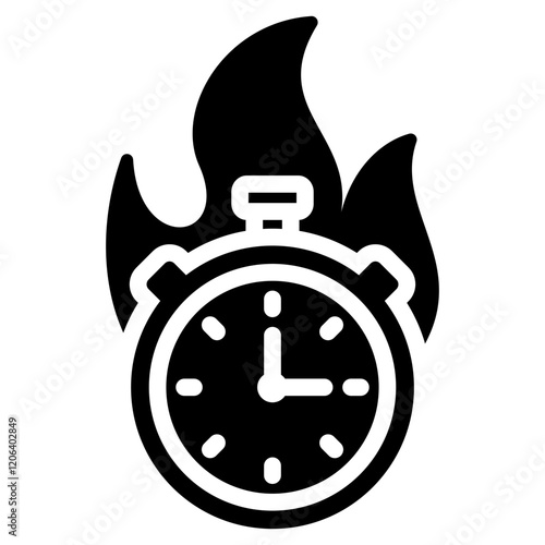 Deadline Glyph Icon